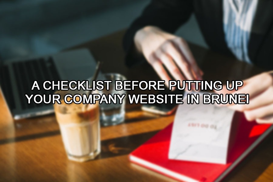 A Checklist Before Putting up Your Brunei Company Website