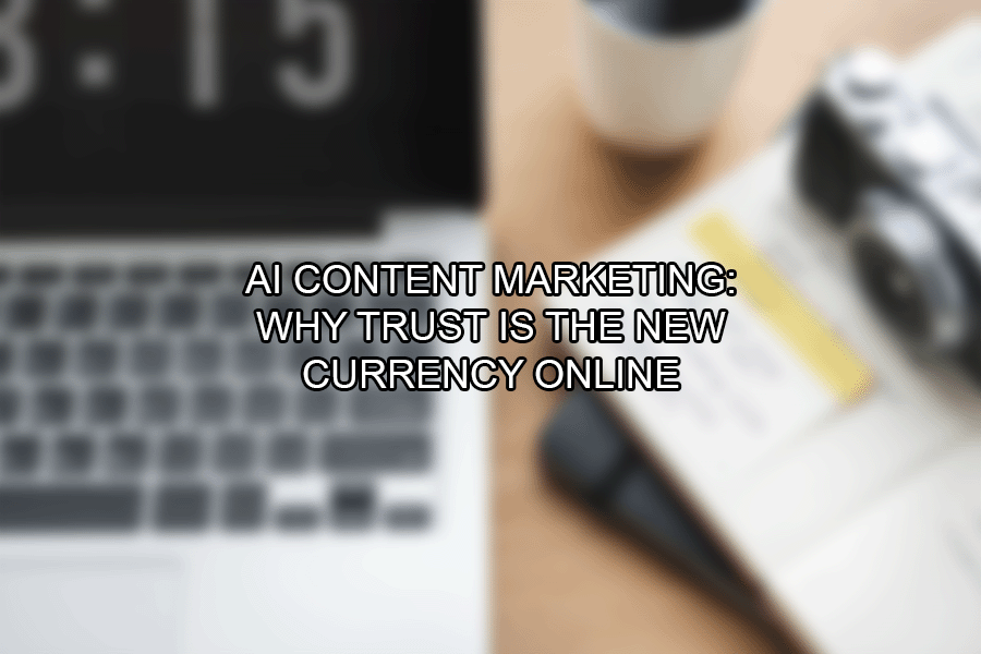 AI Content Marketing: Why Trust Is the New Currency Online